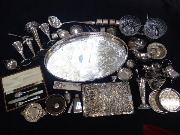 A VICTORIAN SILVER BLOTTER FRONT