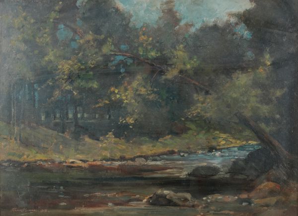 FRANK MURRAY (EARLY 20TH CENTURY) Rural landscape with stream