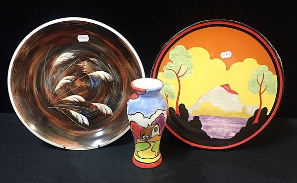 A PAUL SMITH BOG COTTON HAND PAINTED IRISH PLATE