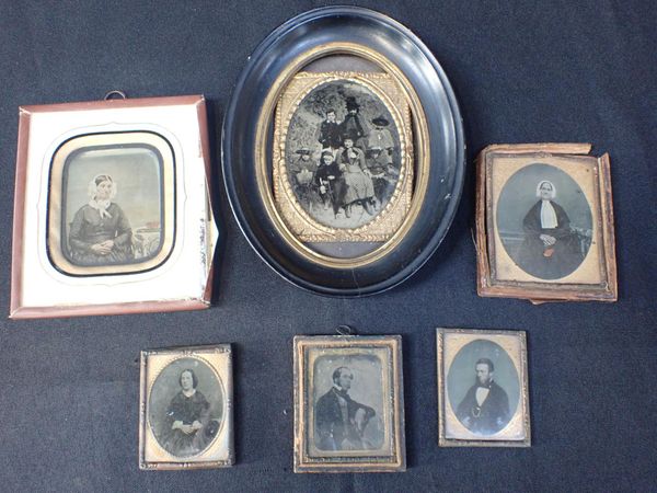 A GROUP OF AMBROTYPE PHOTOGRAPHS