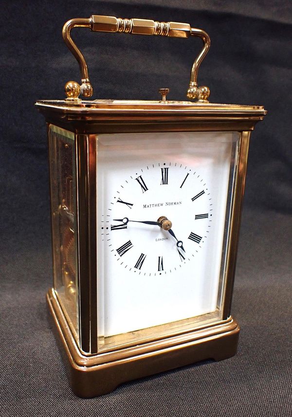 A MATTHEW NORMAN REPEATING CARRIAGE CLOCK