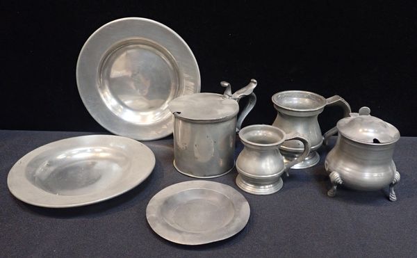 A COLLECTION OF PEWTER