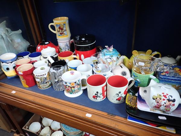 A COLLECTION OF DISNEY RELATED CERAMICS