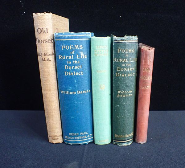 BARNES, WILLIAM. THREE DORSET VOLUMES