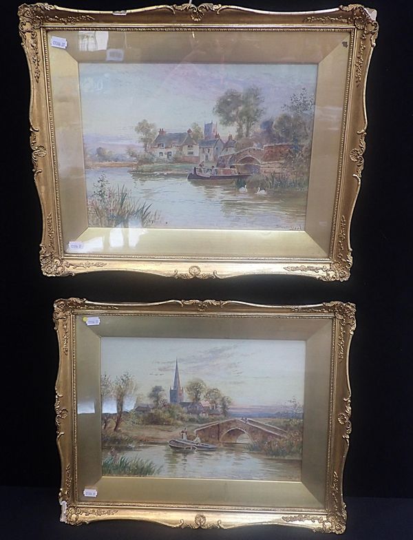 STUART LLOYD: A PAIR OF COUNTRY RIVER SCENES