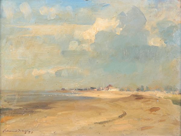 *EDWARD SEAGO (1910-1974) ‘Beach Scene, Norfolk Coast’