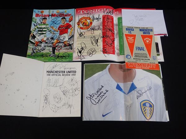SIGNED FOOTBALL PROGRAMMES