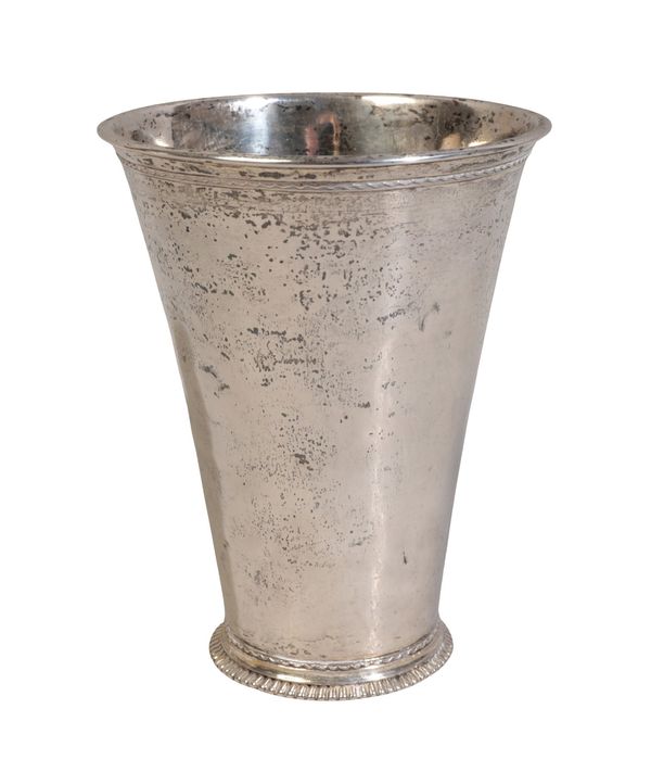 AN 18TH CENTURY SWEDISH SILVER BEAKER