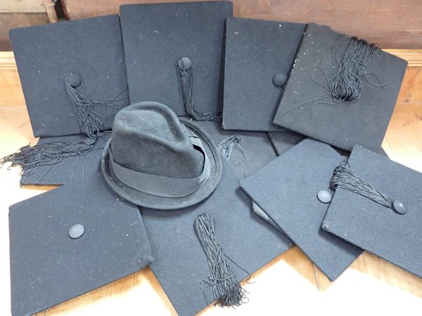 TWELVE ACADEMIC MORTAR BOARDS