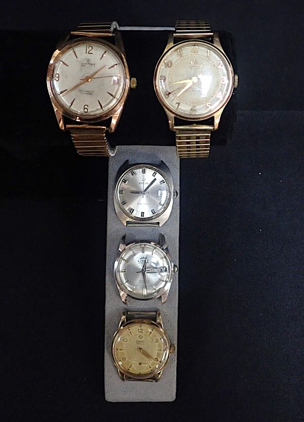 FIVE WRIST WATCHES