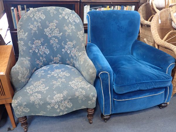 A VICTORIAN IRON-FRAMED CHAIR