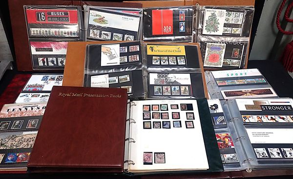 AN EXCELLENT COLLECTION OF GB STAMPS IN 9 VOLUMES