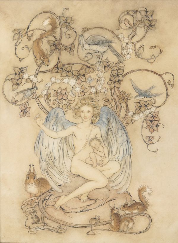 ARTHUR RACKHAM (1867-1939) "Hush! For the holiest thing that lives is here"