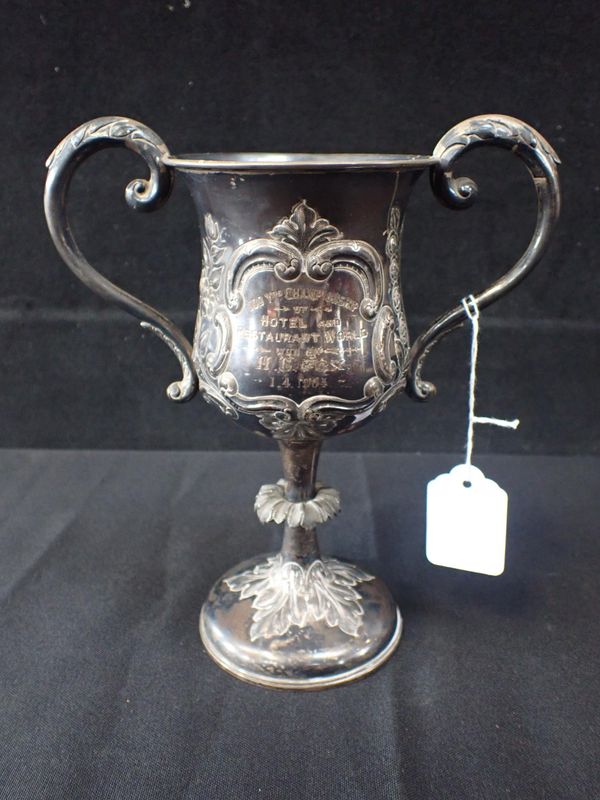 A SILVER SHOOTING PRIZE CUP