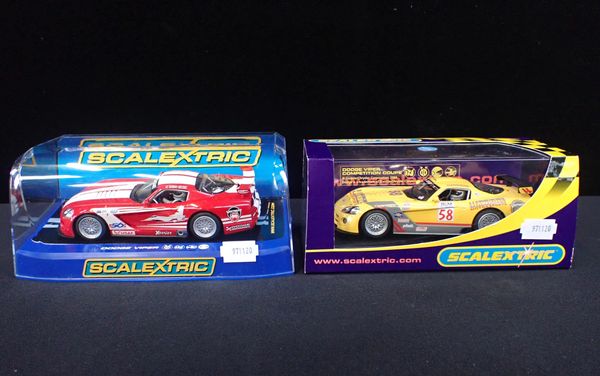 TWO BOXED SCALEXTRIC 'DODGE VIPER' CARS