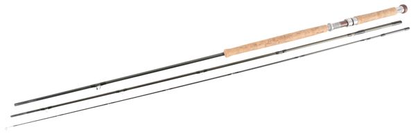 AN ORVIS THREE PIECE GRAPHITE SALMON FLY ROD