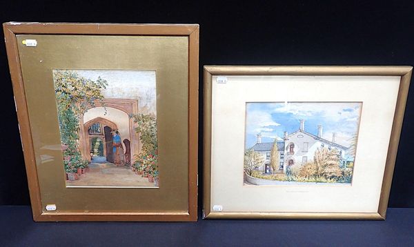 ENGLISH SCHOOL, 19th CENTURY 'WEST HALL, SHERBORNE, DORSET'