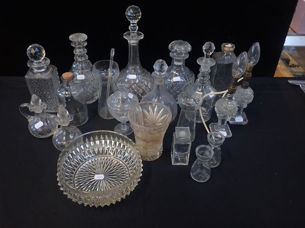 A GROUP OF DECANTERS