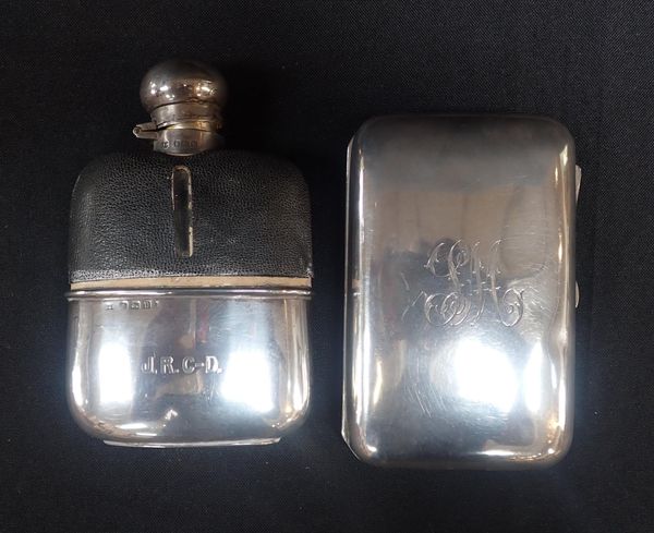 A SILVER CIGARETTE CASE