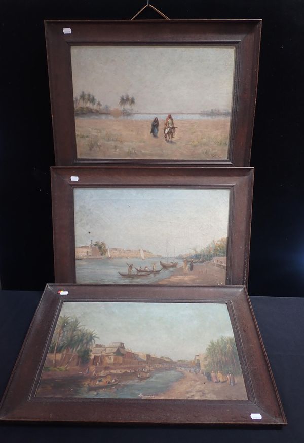 J. MILNER, EARLY 20th CENTURY: 'ASHAF CREEK, BASRAH'