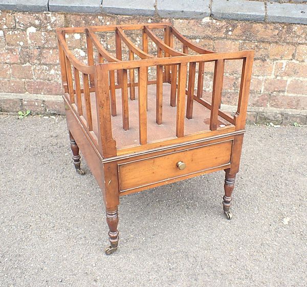 A REPRODUCTION YEW WOOD CANTERBURY