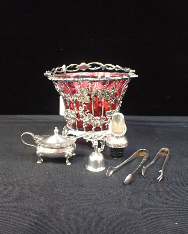 A VICTORIAN SILVER PLATED BASKET