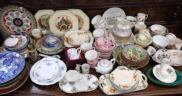 A QUANTITY OF MIXED CERAMICS