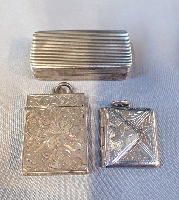 A VICTORIAN SILVER VESTA CASE