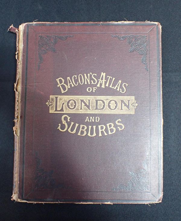 BACON'S  NEW LARGE-SCALE ATLAS OF LONDON AND SUBURBS, 1902