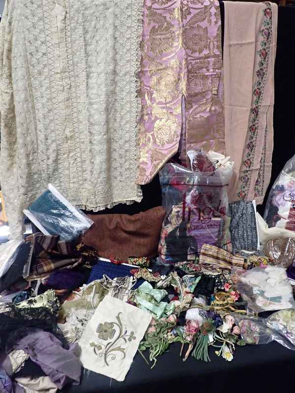 THE SECRET GARDEN: A QUANTITY OF COSTUME FABRICS FROM THE 1993 FILM PRODUCTION