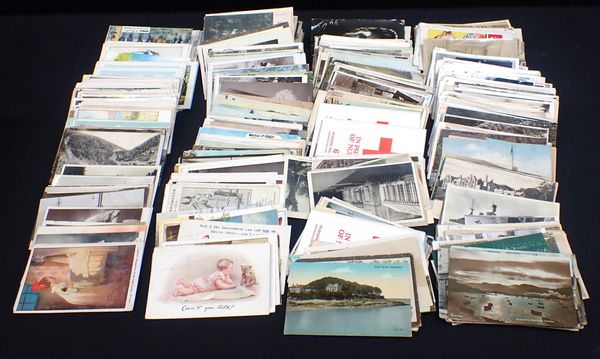 A BOX OF ASSORTED POST CARDS