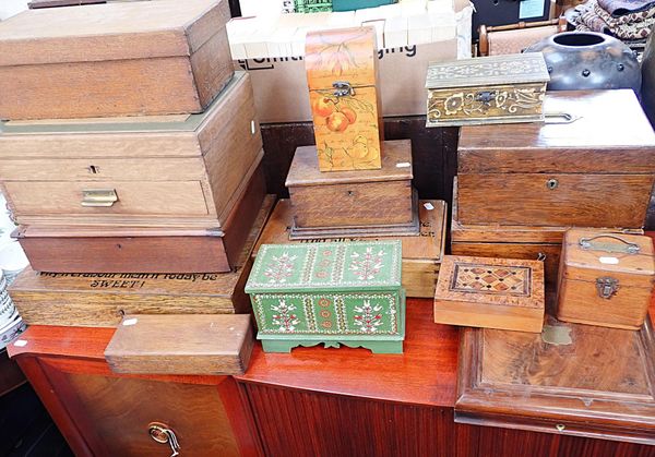 A COLLECTION OF BOXES