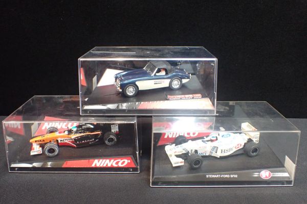 THREE BOXED 'NINCO' SLOT CARS