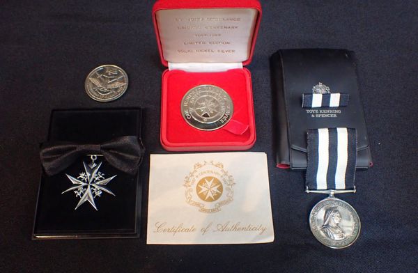 TWO ST JOHNS AMBULANCE MEDALS