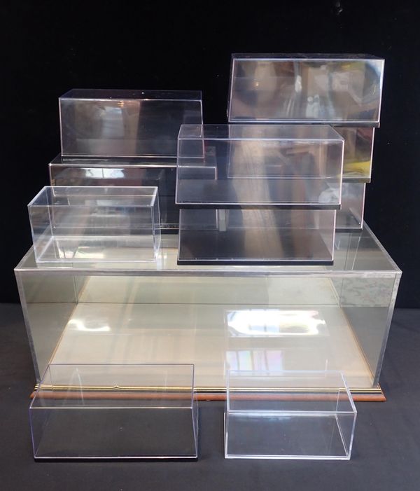 A LARGE EMPTY MODEL DISPLAY CASE