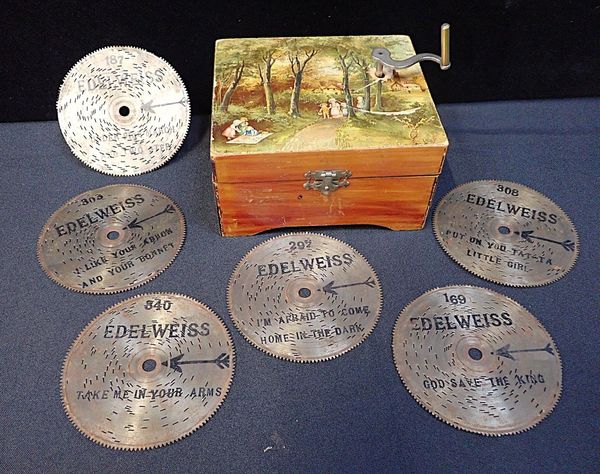 AN EARLY 20th CENTURY DISC MUSIC BOX
