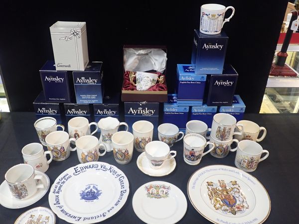 A COLLECTION OF ROYAL COMMEMORATIVE CERAMICS