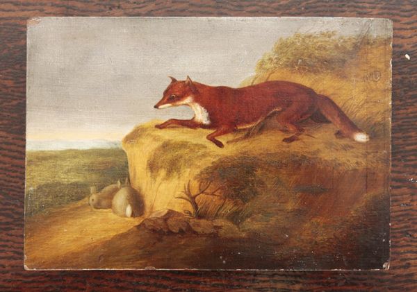 ENGLISH SCHOOL, 19TH CENTURY A landscape with a fox