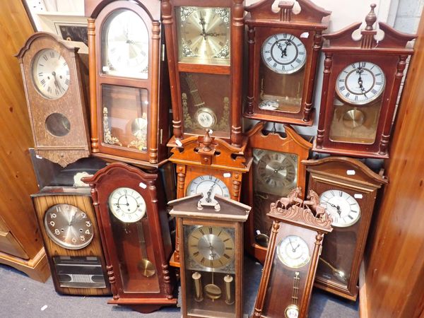A COLLECTION OF VIENNA STYLE WALL CLOCKS