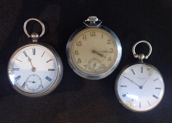 THREE POCKET WATCHES
