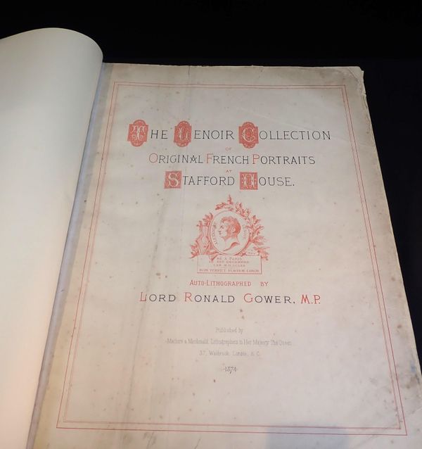 THE LENOIR COLLECTION OF ORIGINAL FRENCH PORTRAITS AT STAFFORD HOUSE