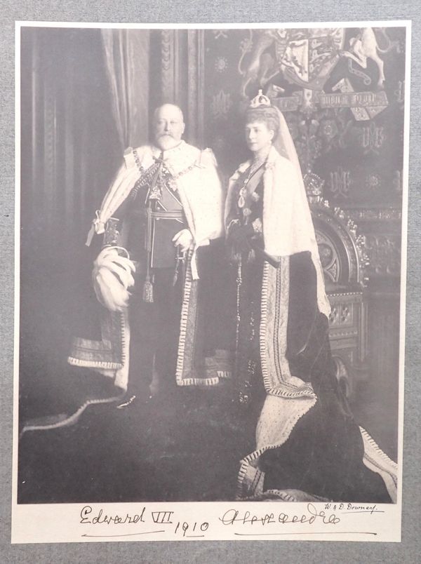 A PHOTOGRAPHIC POTRAIT OF EDWARD VII AND ALEXANDRA