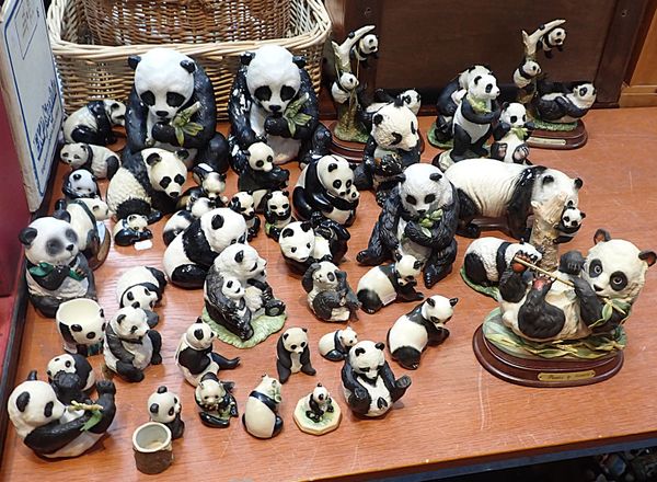 A LARGE QUANTITY OF CERAMIC PANDA FIGURES