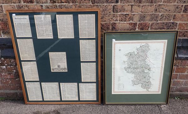 NEW MAP OF BUCKINGHAM DIVIVED INTO HUNDREDS