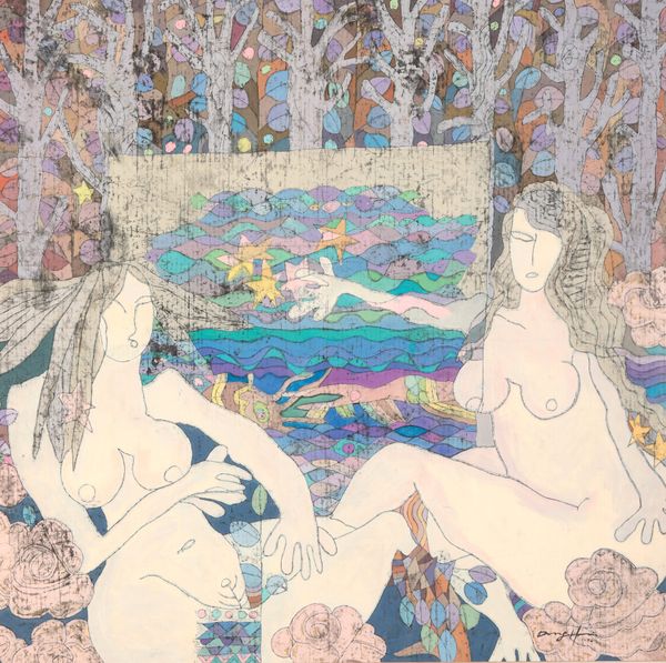 DONG HUI (CONTEMPORARY) 'The Secret Pool (Two Bathers)'