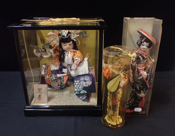 THREE JAPANESE COSTUME FIGURES