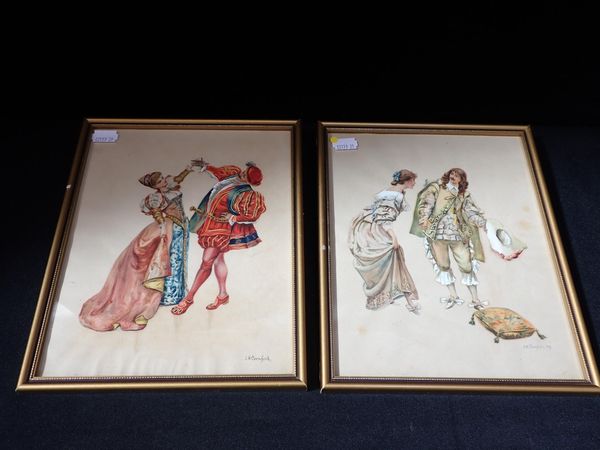 J.H. CORNFORD: DANCERS IN HISTORICAL COSTUME