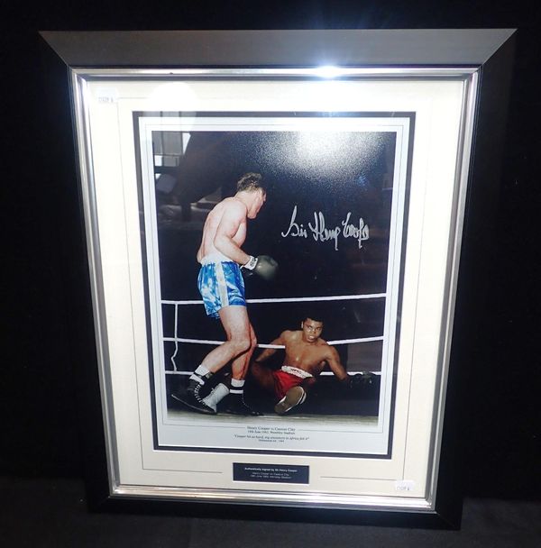 A SIGNED HENRY COOPER PRINT