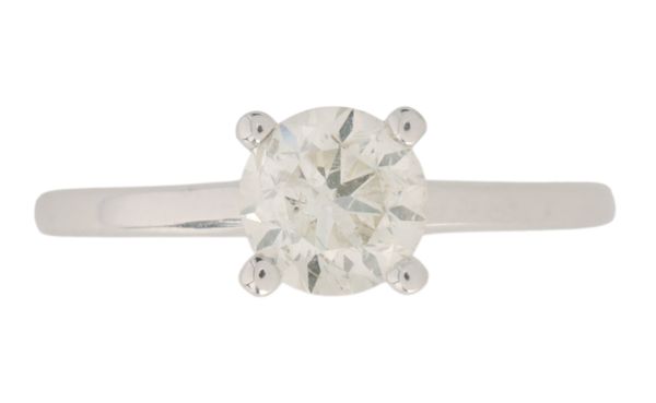 A DIAMOND SOLITAIRE RING