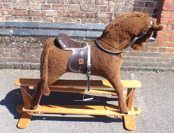 A MODERN 'SAFETY' ROCKING HORSE
